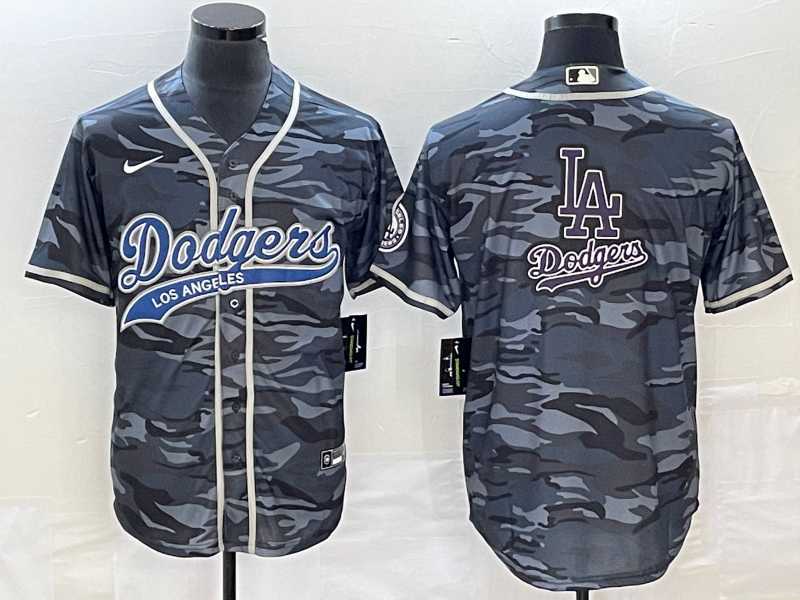 Men's Los Angeles Dodgers Gray Camo Team Big Logo Cool Base With Patch Stitched Baseball Jerseys,We sell and wholesale Men's Los Angeles Dodgers Gray Camo Team Big Logo Cool Base With Patch Stitched Baseball Jerseys on line form chian!